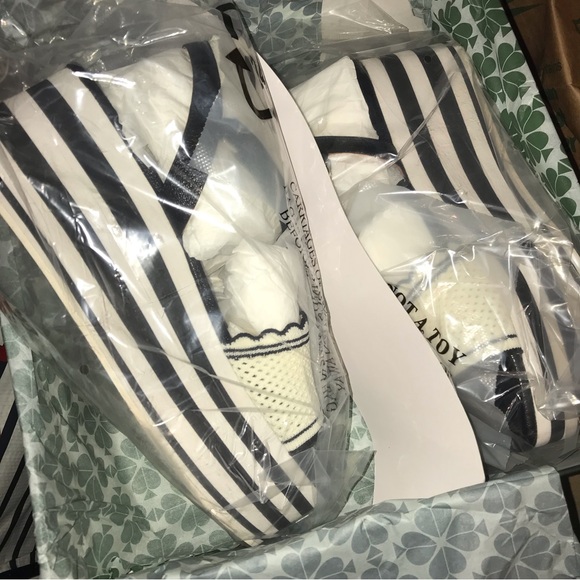 Kate Spade New York Highrise Spade Wedge Sandals Brand New In Box - Picture 9 of 10